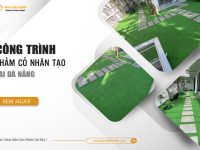 Công trình thi công cỏ nhân tạo sân vườn tại Đà Nẵng
